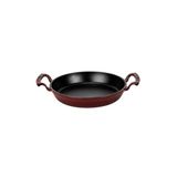 Lava Döküm Yuvarlak Sahan Döküm Demir Yekpare Çift Kulplu Çap 24cm Bordo, LV ECO Y TV 24 SHN BR