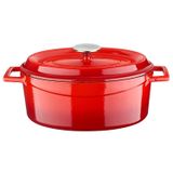 Lava Edition Serisi 21x27 cm Kırmızı Döküm Oval Tencere