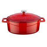 Lava Flok 25 cm Kırmızı Oval Tencere