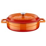 Lava Folk Yayvan 24 cm 2,4 lt Turuncu Döküm Tencere