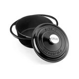 Lava Heritage Yuvarlak Siyah 24 Cm Döküm Tencere