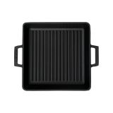 Lava Kare 26x26 cm Metal Kulplu Demir Döküm Izgara Tavası LV ECO GT 2626 T2