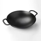 Lava LV ECO WOK 38 38 cm Metal Kulplu Siyah Döküm Wok Tava