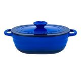 Lava LV O TC6 33 YK6 B Experience Serisi 24x33 cm Oval Döküm Demir Kapak Mavi Tencere