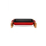 Lava LV P TP 2230 K4 Ahşap Altlıklı 22x30 cm Döküm Demir Tepsi