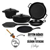 Lava LV S ET K53 BL 6x Trendy Serisi 9 Parça Siyah Döküm Tencere ve Tava Seti