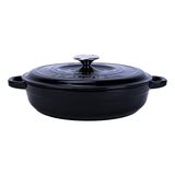 Lava LV Y ST3 28 YK3 BL New Heritage Serisi Çok Amaçlı 28 cm Siyah Döküm Yuvarlak Yayvan Tencere