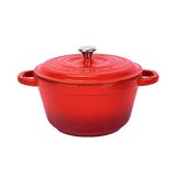 Lava LV Y TC3 24 YK3 R Heritage Serisi 24 cm Döküm Demir Kapak Kırmızı Yuvarlak Tencere