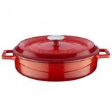 Lava LVYST24K2R 24 cm Kırmızı Döküm Yayvan Tencere