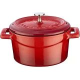 Lava Metal Döküm Mini Tencere, 10 cm, 0.35 L Hacim, Kırmızı