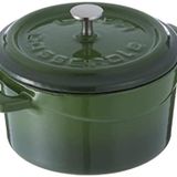 Lava Metal Döküm Mini Tencere, 10 cm, 0.35 L Hacim, Yeşil