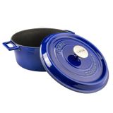 Lava Metal Premium Serisi - Döküm Yuvarlak Tencere, 28 cm, Mavi