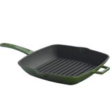 Lava Metal Saplı 28x28 cm Yeşil Izgara Tava