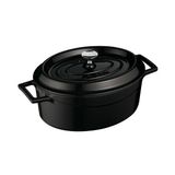 Lava Oval Tencere - Çap(Ø)25 Cm. Siyah