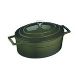 Lava Oval Tencere - Çap(Ø)25 cm. Yeşil