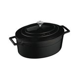 Lava Oval Tencere - Çap(Ø)27 Cm. Siyah