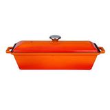 Lava Terrine Serisi 11x29 cm Turuncu Döküm Ekmek Tenceresi