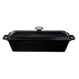 Lava Terrine Serisi Ölçü 11x29 cm Siyah Döküm Ekmek Tenceresi