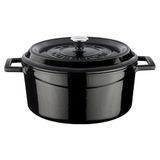 Lava Trendy 32 cm Siyah Yuvarlak Tencere