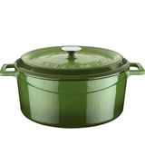 Lava Trendy 32 cm Yeşil Yuvarlak Tencere