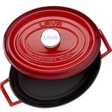 Lava Trendy Kırmızı 23x29 cm Oval Tencere