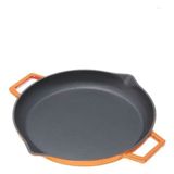 Lava Turuncu 26 cm Yuvarlak Çap Metal Kulplu Grill Tava