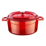 Lava Yuvarlak 24 cm Kırmızı Tencere