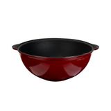 Lava Yuvarlak Kazan / Tencere. Döküm Demir Yekpare Kulplu Çap(Ø)28cm.