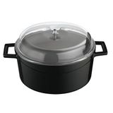 Lava Yuvarlak Tencere -Çap(Ø)20 Cm. Siyah