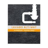 Lavabo Altı Matı Sıvı Geçirmez Kaymaz Taban Evye Dolap Paspası 60X76 cm - 00 Beyaz - Option-1