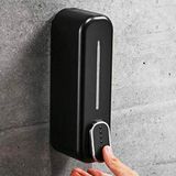 Lavabo Aparatı için 300ML Duvara Monte Siyah Banyo Mutfak Sıvı Sabunluk Dispenser