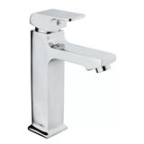 Lavabo Bataryası Kare Lavabo Musluğu Frezya Lavabo Armatür Silver Gümüş Renk