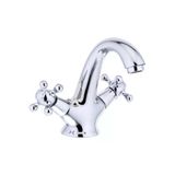 Lavabo Bataryası Vintage Özel Tasarım Armatür Banyo Musluğu Gümüş Renk Armatür Musluk