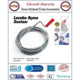 Lavabo Gider Boru Açma Spirali - Kanal Açma Sustası - 5 Metre