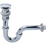 Lavabo Gideri Krom Lavabo Sifonu Pop-Up Ø32 mm U Borulu - 320-005