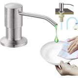 Lavabo Sabunluğu Fırçalanmış Nikel Sabunluk Mutfak Lavabo Için 47 Inç Tüp Doğrudan Sabun Ş - Çok Renkli - Siyah - Plastik