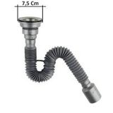 Lavabo Sifonu Paslanmaz Lüx Körüklü Evye Donao 50 mm