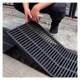 Lavabo ve Küvet için Dış Mekan Reçine Tahliye Filtresi - Yağmur suyu, garaj ve bahçe için 50 x 20 x 2 cm plastik ızgara - Ev ve Bahçe için verimli drenaj sistemi