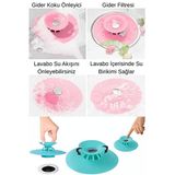 Lavabo Ve Küvet Tıkacı Süzgeci Mutfak Banyo Ve Duş Gider Koku Önleyici Kıl Atık Tutucu Gider Tıpası
