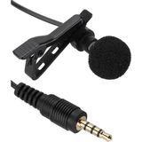Lavalier JH-043 Yaka Mikrofonu 3,5mm Aux Bağlantı Özellikli Siyah Renkli Cep Telefonu Uyumlu