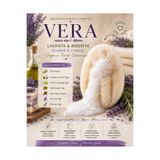Lavandula Vera - Kendinden sabunlu doğal duş lifi - Kabak kese - Lif - Lavanta -Biberiye