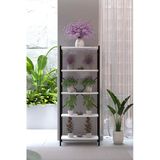 Lavanta 5 Katlı Metal Çiçeklik Saksılık Standı 150 Cm Dekoratif Bitki Rafı Balkon Salon Bahçe Çiçek Standı