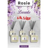 Lavanta 6 Al 5 Öde, Rosie Çubuklu Oda Kokusu 100 ml - FRESH