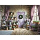 Lavanta Bahçesi Temalı 200X150CM Arka Plan, Stüdyo Fonu