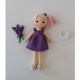 Lavanta Çiçeği Bebek Amigurumi Organik Oyuncak