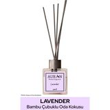 Lavanta Çubuklu Oda Kokusu Bambu Kokusu Kare Şişe Lavender Reed Diffuser 100ml