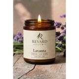 Lavanta Kokulu Mum - %100 Doğal El Yapımı Soya Mumu - 100 cc Cam Kavanoz
