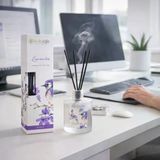 Lavanta Kokulu Reed Diffuser Oda Kokusu 50 Ml, Uzun Süre Kalıcı Ortam Kokulandırıcı, Çubuklu Oda Parfümü, Ev Ofis Banyo Dekoratif Koku Çözümü