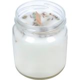 Lavanta Kokulu Taneli Dekoratif Ahşap Fitil 200 ml Kutulu Hediyelik Kavanoz Mum - Çok Renkli