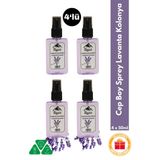 Lavanta Kolonyası 4’Lü Sprey Set | Ferahlatıcı Ve Rahatlatıcı Koku - 4X50 Ml